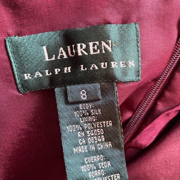 Ralph Lauren silk gown size 8 - Picture 5 of 5